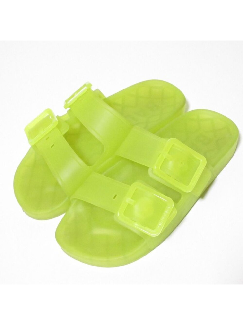 Balenciaga Mallorca Rubber Slide Sandals Lime Green